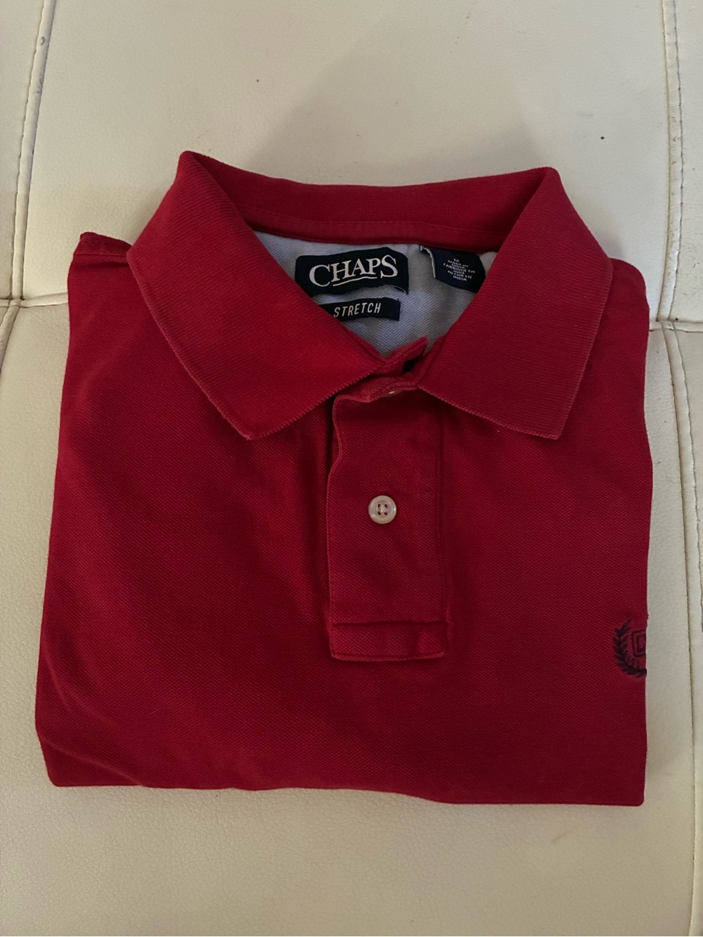 Chaps Men’s Red Stretch Polo